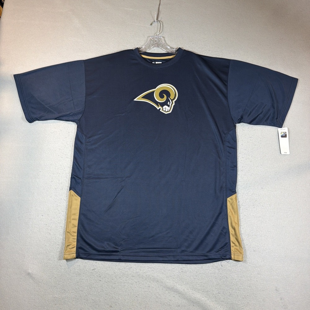 NEW Los Angeles Rams T-Shirt Navy Blue Size 2XLT NFL Team Apparel